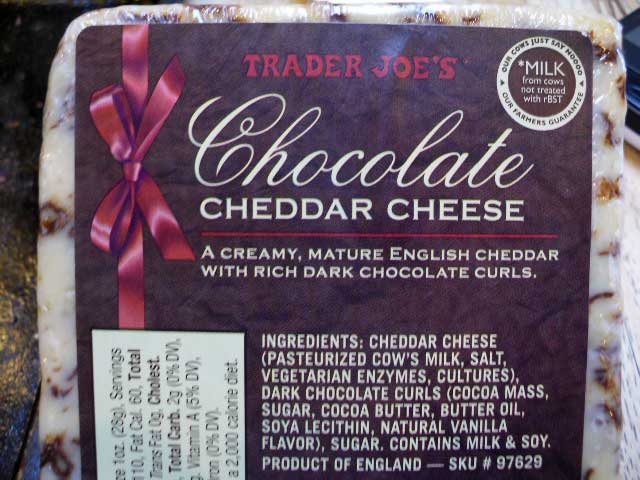 chocolate cheese from trader joes
