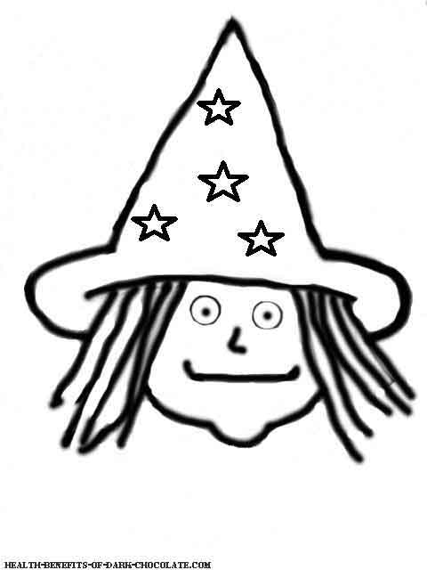 Witch coloring page.